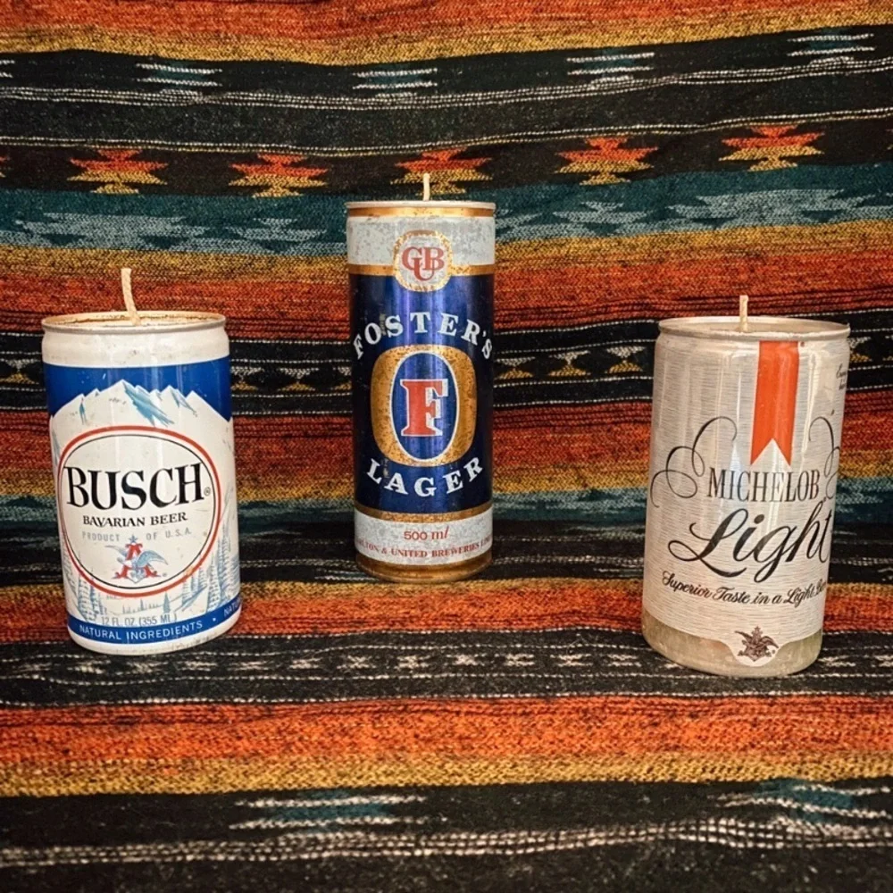 🍺 Authentic Vintage Beer “Can-dles” 🕯️